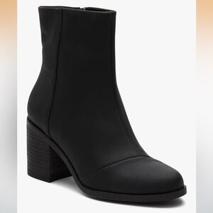 Toms Midnight Black Heeled Boots